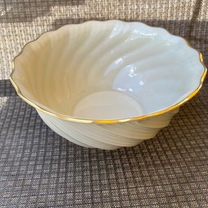 LENOX Richmond Bowl 24k Gold Trim Large Decorative Bowl